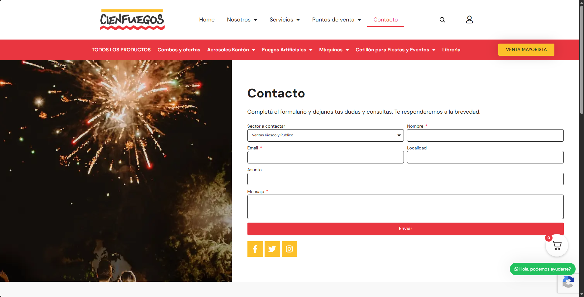 Cienfuegos (Pirotecnia y Eventos) — antes